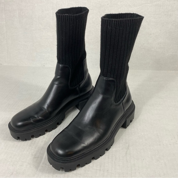 ZARA Sock Ankle Boot - Picture 4 of 10